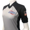 Smitty Officials's Apparel Georgia GHSA Body Flex® Women's Grey And Black Basketball Referee Shirt 1 Smitty Officials's Apparel Georgia GHSA Body Flex® Women's Grey And Black Basketball Referee Shirt -Power Fit Wear Shop USA217GA 83130.1650676807