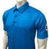 Kansas KSHSAA Men's Bright Blue Volleyball Referee Shirt -Power Fit Wear Shop USA400KS Plain 30520.1651871733