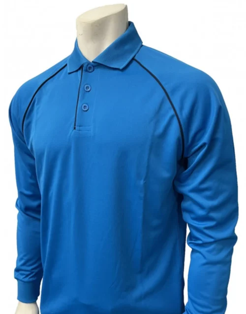 Smitty Men's Bright Blue Long Sleeve Volleyball Referee Shirt