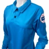 Kansas KSHSAA Women's Long Sleeve Bright Blue Volleyball Referee Shirt -Power Fit Wear Shop USA403KS BB 82358.1653239968