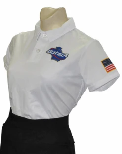 Georgia GHSA Women's White Volleyball & Swimming Referee Shirt