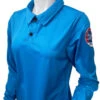 Missouri MSHSAA Women's Bright Blue Long Sleeve Volleyball Referee Shirt -Power Fit Wear Shop USA440MO BB 09417.1712499086