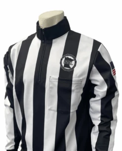 Minnesota MSHSL 2 1/4" Stripe Rainy Weather Long Sleeve Football Referee Shirt
