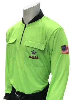 Alabama AHSAA Long Sleeve Fluorescent Green Soccer Shirt