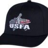 USFA Flex-Fit Navy Wool 4-stitch Umpire Plate Cap