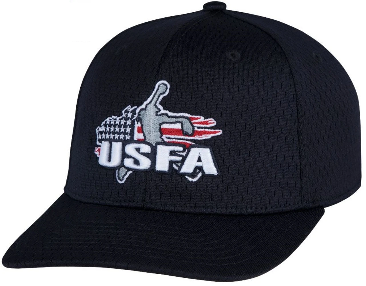 USFA Flex-Fit Navy Wool 4-stitch Umpire Plate Cap 3 USFA Flex-Fit Navy Wool 4-stitch Umpire Plate Cap