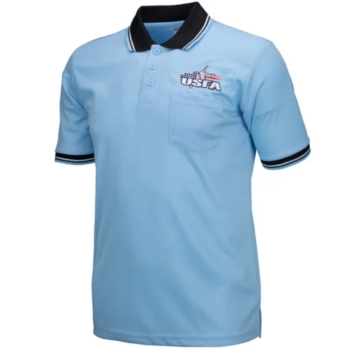 USFA Powder Body Flex® Style Umpire Shirt With Black Trim