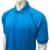 Smitty Men's Bright Blue Short Sleeve Volleyball Referee Shirt -Power Fit Wear Shop VBS400BB 36222.1742731470