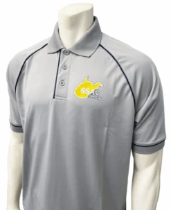 West Virginia SSAC Men's Grey Short Sleeve Volleyball Referee Shirt