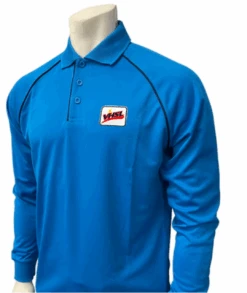 Virginia VHSL Long Sleeve Men's Bright Blue Referee Shirt