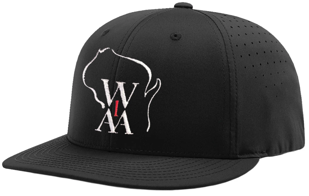 Wisconsin WIAA Black Ignite Performance LT Flex-Fit 4-stitch Umpire Plate Cap 3 Wisconsin WIAA Black Ignite Performance LT Flex-Fit 4-stitch Umpire Plate Cap