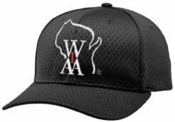 Wisconsin WIAA System5 Black Promesh 4-stitch Umpire Plate Cap