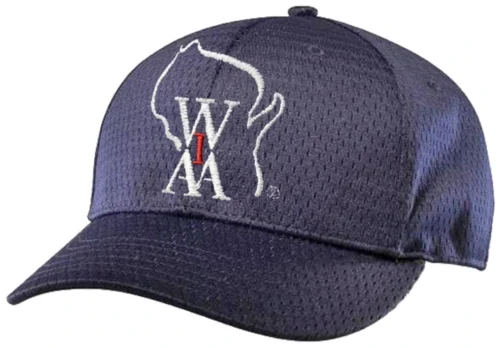 Wisconsin WIAA Navy Fitted Promesh 4-stitch Umpire Plate Cap