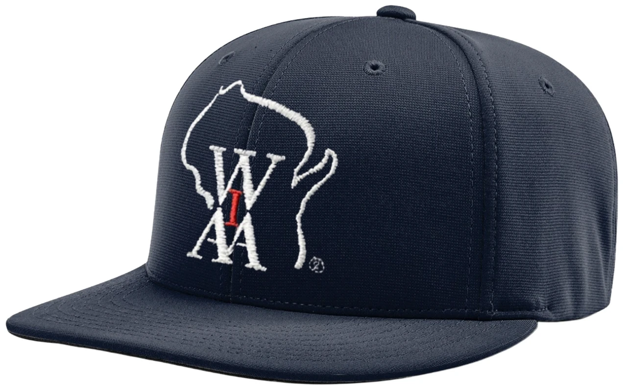 Wisconsin WIAA Navy Pulse Performance 4-stitch Umpire Base Cap 3 Wisconsin WIAA Navy Pulse Performance 4-stitch Umpire Base Cap