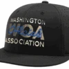 Washington WOA Black Ignite LT Laser Performance 8-stitch Umpire Cap