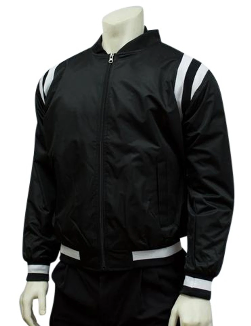Smitty Collegiate Style Pre-Game Jacket Black With White Inserts 3 Smitty Collegiate Style Pre-Game Jacket Black With White Inserts