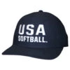 USA Softball Fitted Wool 2 Inch 4-stitch Umpire Cap -Power Fit Wear Shop usa softball fitted wool 6 stitch 85913.1560253975